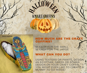 Using Kmart's Halloween Craft Coffins in the Classroom