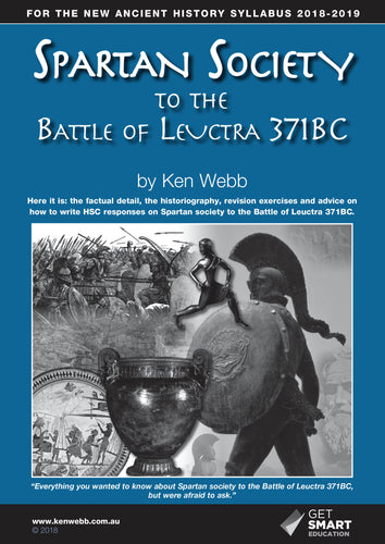 Spartan Society to the Battle of Leuctra 371BC (Book & E-Book)